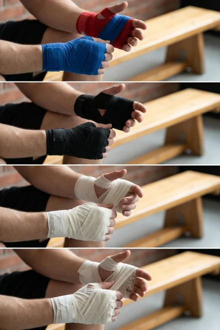 Diferentes tipos de vendas según el nivel del boxeador