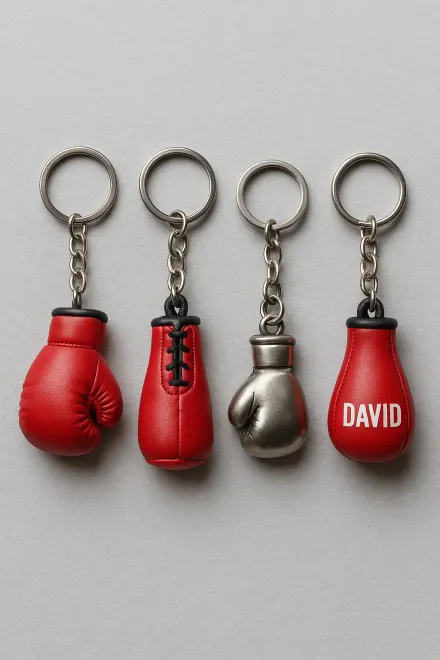 Diferentes tipos de llaveros de boxeo