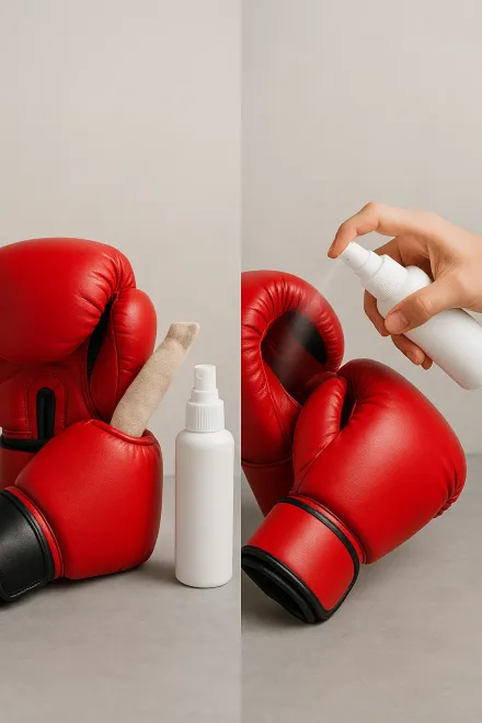 Ventajas de usar desodorante en guantes de boxeo