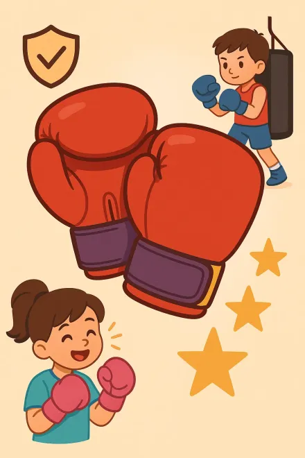 Kids' boxing gloves for safe training