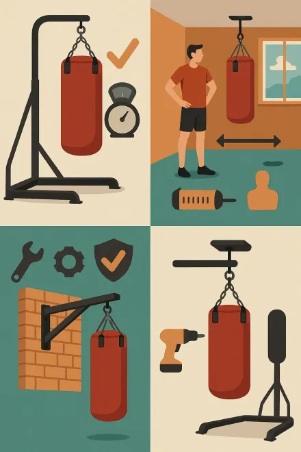 How to choose the ideal punching bag stand