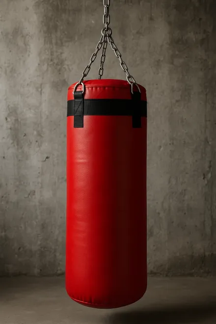 Saco de boxeo profesional de cuero reforzado