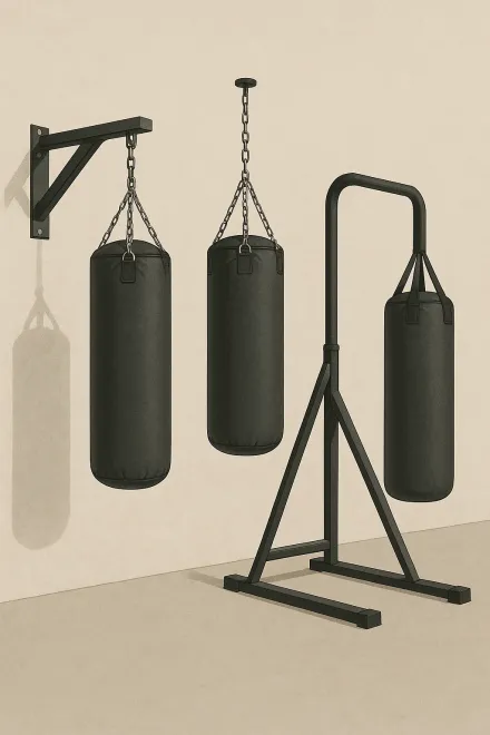 Wall mount for a punching bag